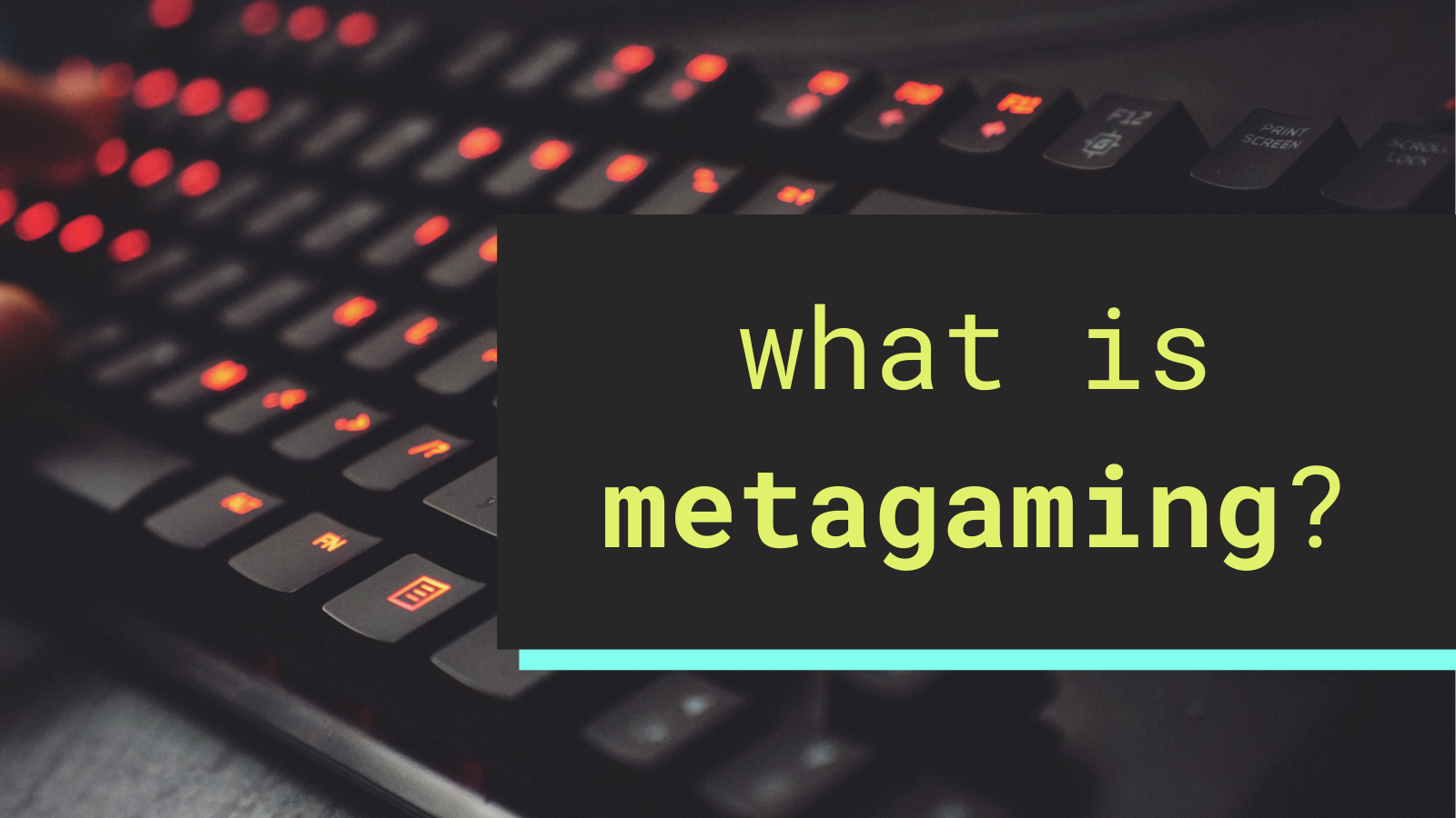 What is Metagaming in RP? - Writing Games