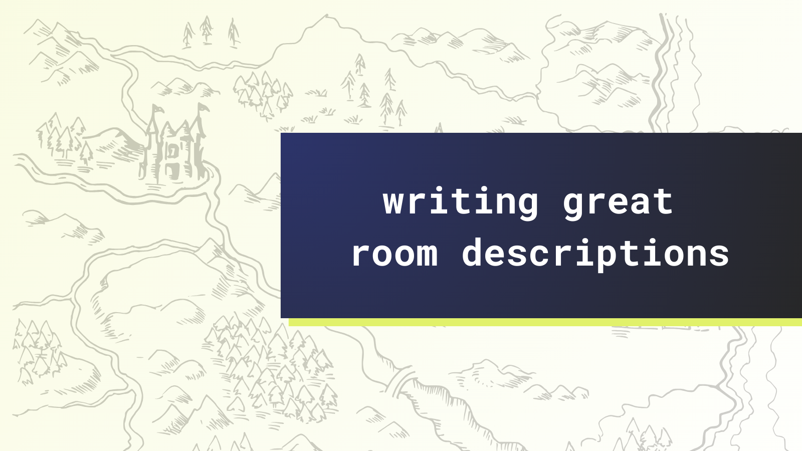 How to write room descriptions: tips and examples for world-builders