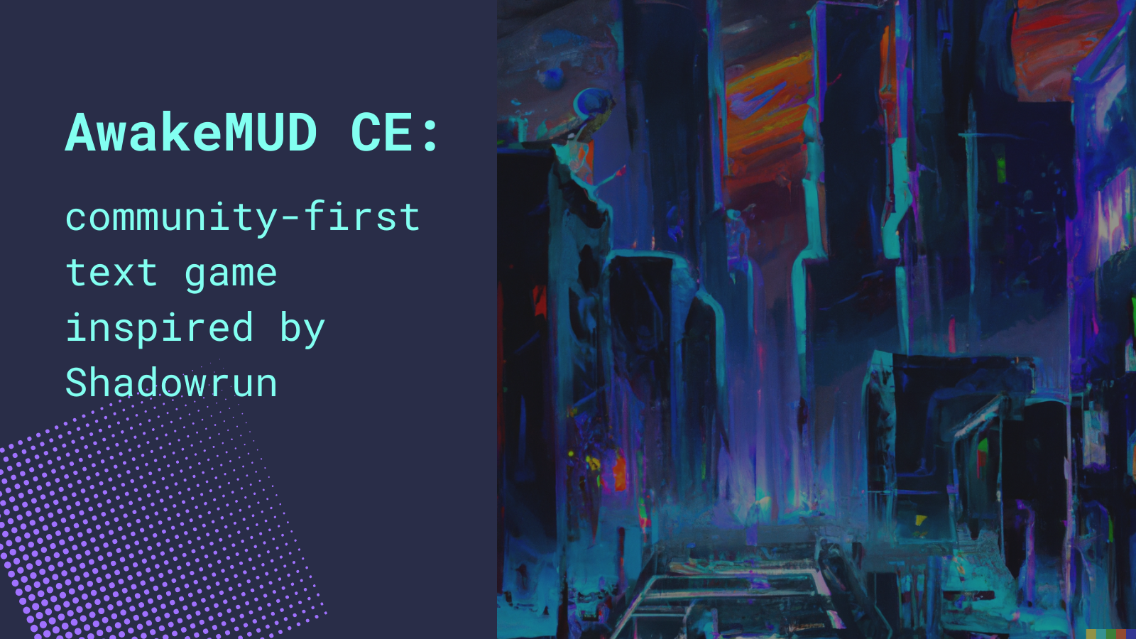 Awoken Text AwakeMUD: A Community-first Shadowrun Text Game - Writing Games