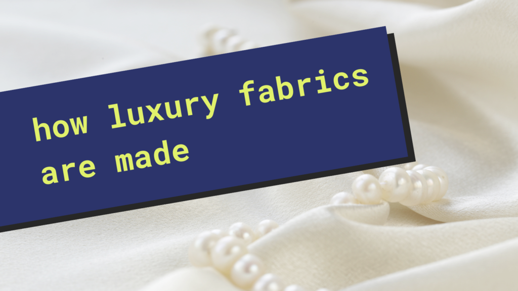 White silk and glossy pearls.